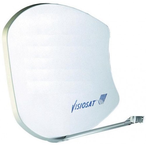 Visiosat Bisat G2 SMC-parabolic antenna for 2 LNB light grey, white