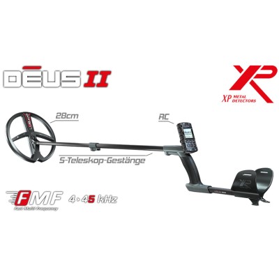 XP Deus II 28 FMF RC without wireless headphones